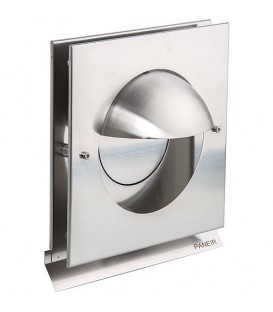 Grille d'aération Kappa 150 blanc RAL 9010 avec clapet+ clapet isolé, inox 304