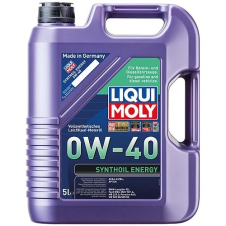 Huile de moteur LIQUI MOLY de synthèse - Energy SAE 0W-40 contenu 5 litres