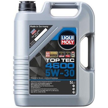 Huile de moteur LIQUI MOLY Top Tec 4600 5W-30 contenu 5 litres