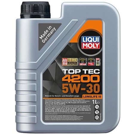 Huile de moteur LIQUI MOLY Top Tec 4200 5W-30, contenu 1 litre