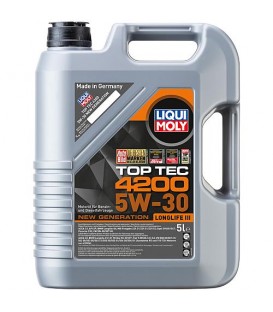 Huile de moteur LIQUI MOLY Top Tec 4200 5W-30, bidon 5 litres