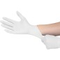 Gants nitril non poudré, 24 cm de long blanc, taille L / 100 pcs