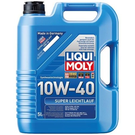 Huile de moteur LIQUI MOLY Super SAE 10W-40 contenu 5 litres