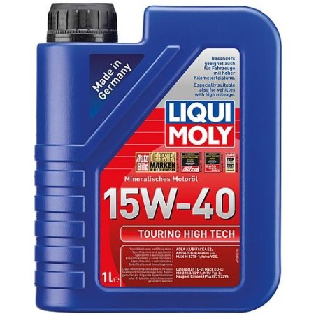 Huile de moteur LIQUI MOLY Touring High Tech SAE 15W-40 contenu 1 litre