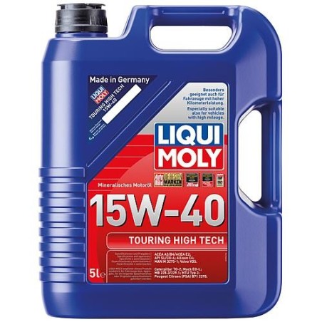 Huile de moteur LIQUI MOLY Touring High Tech SAE 15W-40, contenu 5 litres