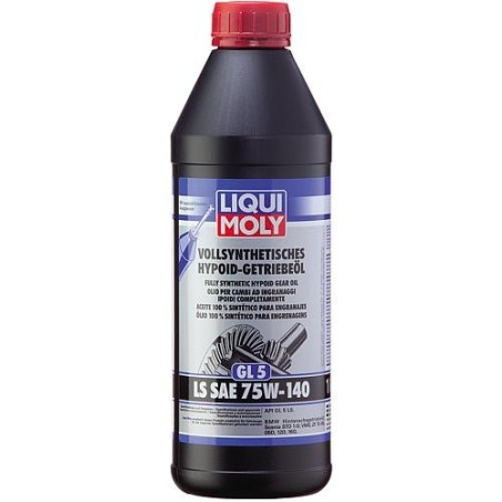 Huile moteur hypoide synthet. LIQUI MOLY (GL5) 75W-140 bouteille 1l