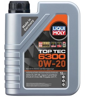 huile moteur LIQUI MOLY Top Tec 6300 0W-20 flacon 1l