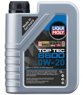 Huile moteur LIQUI MOLY Top Tec 6600 0W-20 flacon 1l