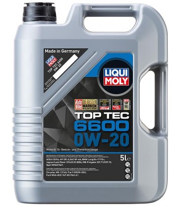 huile moteur LIQUI MOLY Top Tec 6600 0W-20 bidon 5l