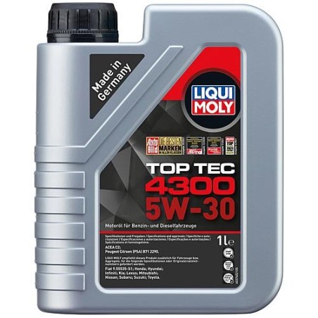 Huile moteur LIQUI MOLY Top Tec 4300 5W-30 bidon 1l