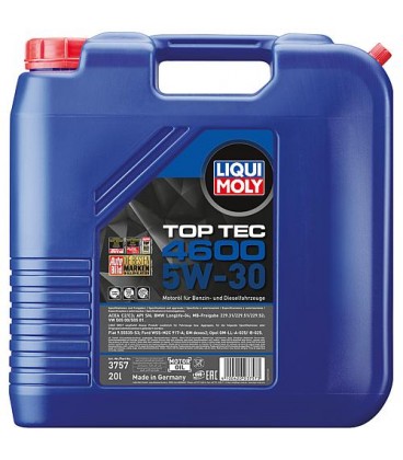 Huile moteur LIQUI MOLY Top Tec 4600 5W-30 bidon 20l