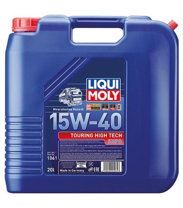 Huile moteur (Nfz) LIAUI MOLY Touring High Tech SHPD 15W-40 bidon 20l