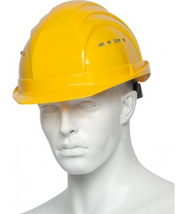 Casque de protection de travail sangle 4 points blanc