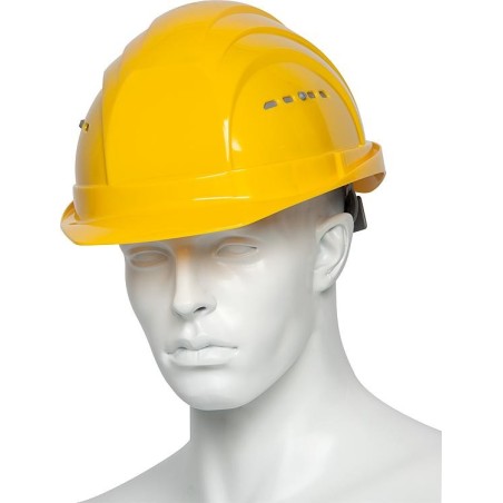 Casque de protection de travail sangle 4 points blanc