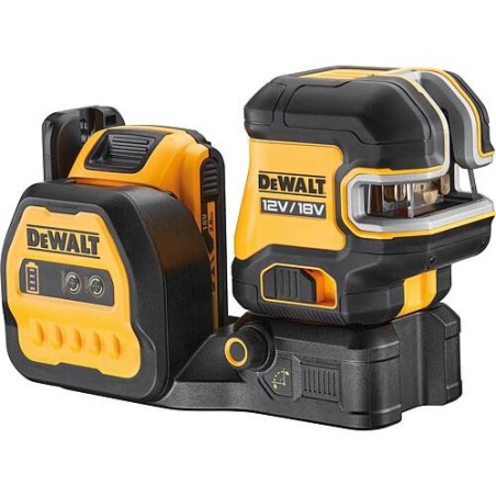 Laser sans fil DeWALT 12V/18V DCE825D1G18-QW, 5 points, vert, avec 1x batterie 2,0 Ah et chargeur