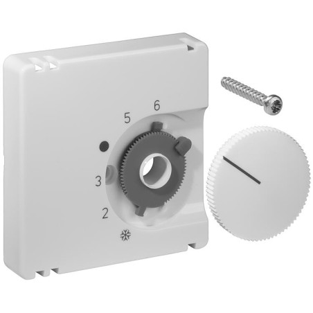 Set de couvercles pour thermostat d'ambiance blanc pur mat JZ001001