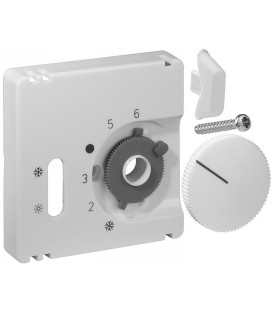 Set de couvercles pour thermostat d'ambiance blanc pur mat JZ001021
