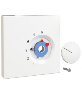 Set de couvercles pour thermostat d'ambiance blanc pur mat JZ001021