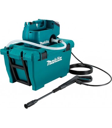 Nettoyeur haute pression sur batterie Makita 2x18V DHW080ZK sans batteries ni chargeur) y compris boîte à eau et de transport