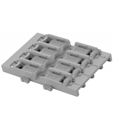 Adaptateur de fixation x4 pour connecteur de passage avec levier 221-2524 pour fixation par vis