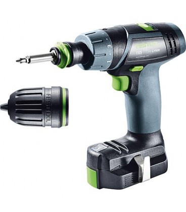 Perceuse-visseuse sans fil Festool 12 V TXS 2,6-Plus avec 2x batteries 2,6 Ah et chargeur