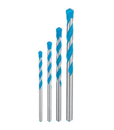 Set de forets multiusage BOSCH® EXPERT EXPERTMultiContruction Ø 4/5/6/8 mm, 4 pièces avec tige cylindrique