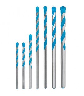 Set de forets multiusage BOSCH® EXPERT EXPERTMultiContruction Ø 5/5,5/6/7/8/10 mm, 7 pièces avec tige cylindrique