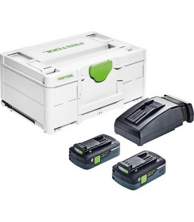 Kit de batteries Festool 18V SYS3 ENG/TCL6, avec 2 x batteries 4,0 Ah et chargeur