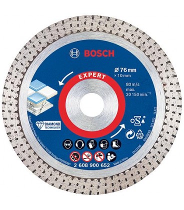 Disque à tronçonner diamanté BOSCH® EXPERT HardCeramic Ø 76 x 10 x 1,9 mm