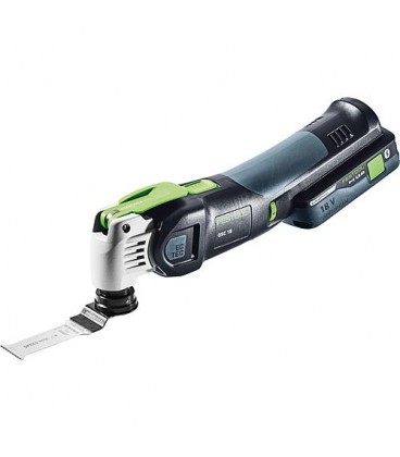 Outil multifonction sans fil Festool OSC 18 HPC 4,0 EI-Plus avec 1 x batterie 4,0 Ah et chargeur