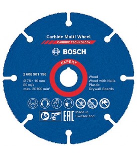 Disque à tronçonner BOSCH EXPERTCarbide Multiwheel Ø 76 x 10 mm