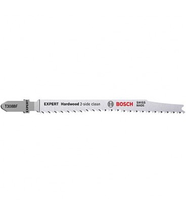 Lames de scie sauteuse BOSCH® EXPERT T308BF longueur 117 mm, pour panneaux revêtus de plastique, conditionnement 25 pièces