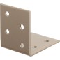 Winkelverbinder DURAVIS® 50 x 50 x 40 mm, Material: Stahl, sendzimirverzinkt, Oberfläche: perlbeige RAL 1035