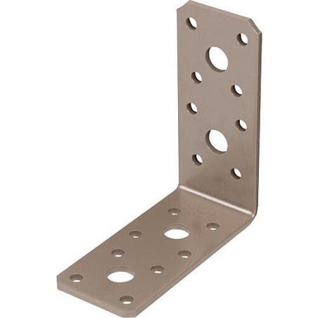 Winkelverbinder DURAVIS® 90 x 90 x 40 mm, Material: Stahl, sendzimirverzinkt, Oberfläche: perlbeige RAL 1035
