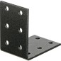 Lochplattenwinkel DURAVIS® 60 x 60 x 40 mm, Material: Stahl, sendzimirverzinkt, Oberfläche: schwarz-diamant