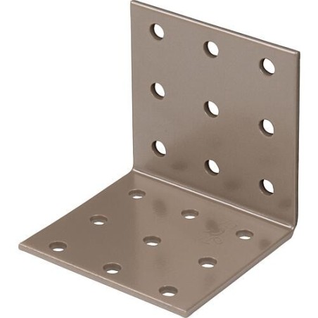 Lochplattenwinkel DURAVIS® 60 x 60 x 60 mm, Material: Stahl, sendzimirverzinkt, Oberfläche: perlbeige RAL 1035