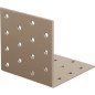 Lochplattenwinkel DURAVIS® 80 x 80 x 80 mm, Material: Stahl, sendzimirverzinkt, Oberfläche: perlbeige RAL 1035