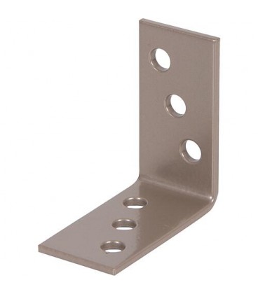 Winkelverbinder DURAVIS® 40 x 40 x 20 mm, Material: Stahl, sendzimirverzinkt, Oberfläche: perlbeige RAL 1035