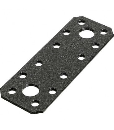 Flachverbinder DURAVIS® 96 x 35 x 2,5 mm, Material: Stahl, sendzimirverzinkt, Oberfläche: schwarz-diamant