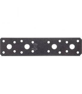 Flachverbinder DURAVIS® 180 x 40 x 3,0 mm, Material: Stahl, sendzimirverzinkt, Oberfläche: schwarz-diamant