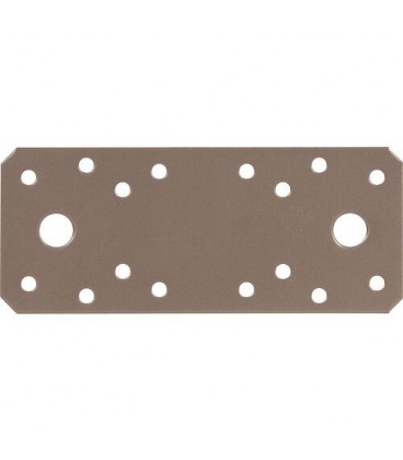 Flachverbinder DURAVIS® 133 x 55 x 2,5 mm, Material: Stahl, sendzimirverzinkt, Oberfläche: perlbeige RAL 1035