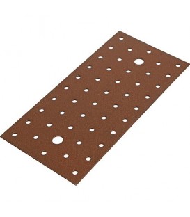 Lochplatte DURAVIS® 200 x 100 x 2 mm, Material: Stahl, sendzimirverzinkt, Oberfläche: rostbraun