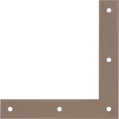 Eckwinkel DURAVIS® 120 x 120 x 20 mm, Material: Stahl, sendzimirverzinkt, Oberfläche: perlbeige RAL 1035
