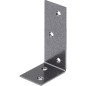 Balkenwinkel DURAVIS® 40 x 80 x 30 mm, ungleichschenklig, Material: Stahl, blau verzinkt, Oberfläche: schwarz-diamant