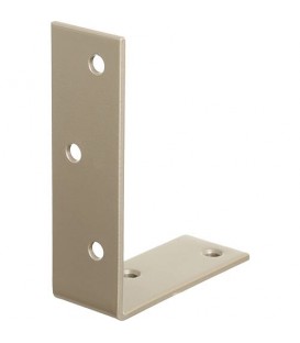 Balkenwinkel DURAVIS® 75 x 100 x 30 mm, ungleichschenklig, Material: Stahl, blau verzinkt, Oberfläche: perlbeige RAL 1035