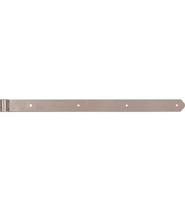 Ladenband DURAVIS® 600 ⌀ 13 mm, gerade, Abschluss abgerundet, Material: Stahl, blau verzinkt, Oberfläche: perlbeige RAL 1035