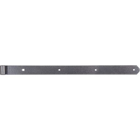 Ladenband DURAVIS® 600 ⌀ 13 mm, gerade, Abschluss abgerundet, Material: Stahl, blau verzinkt, Oberfläche: schwarz-diamant