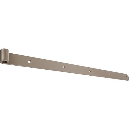 Ladenband DURAVIS® 800 ⌀ 16 mm, gerade, Abschluss abgerundet, Material: Stahl, blau verzinkt, Oberfläche: perlbeige RAL 1035