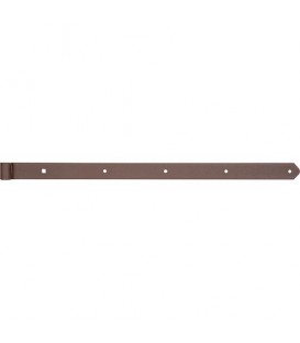 Ladenband DURAVIS® 800 ⌀ 16 mm, gerade, Abschluss abgerundet, Material: Stahl, blau verzinkt, Oberfläche: rostbraun