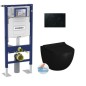 Pack WC geberit et sento suspendu abattant SLIM noir